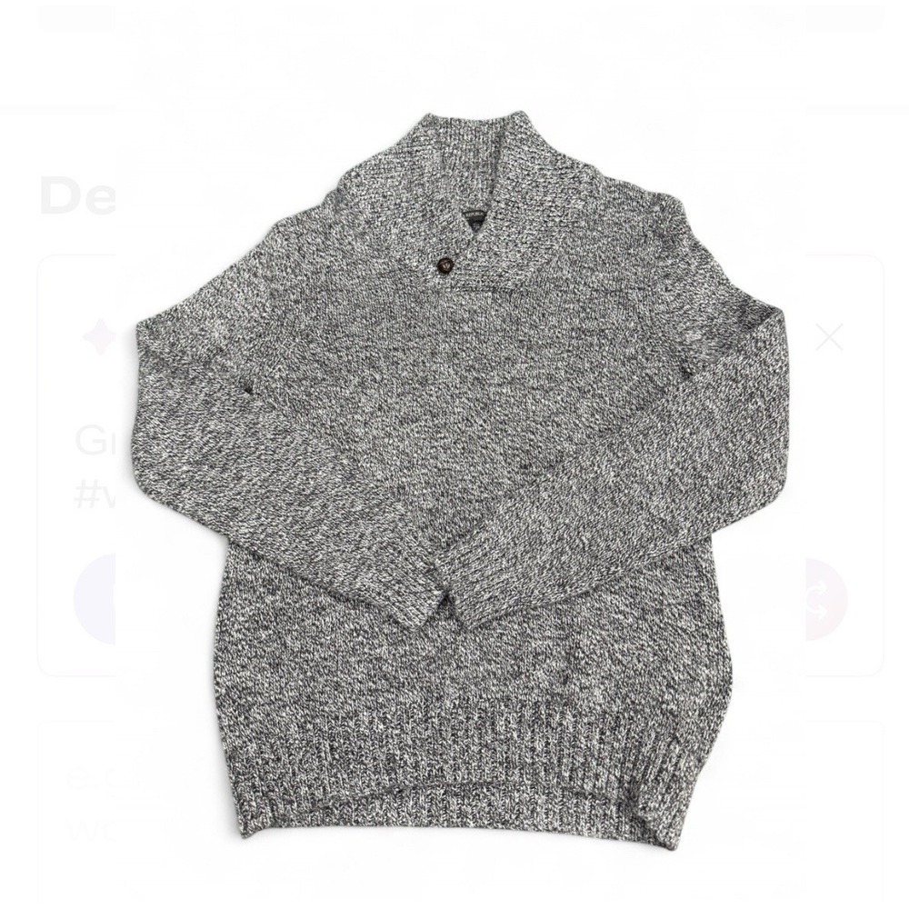 Banana Republic Women's Medium Marled Shawl Collar Pullover Sweater Wool Blend